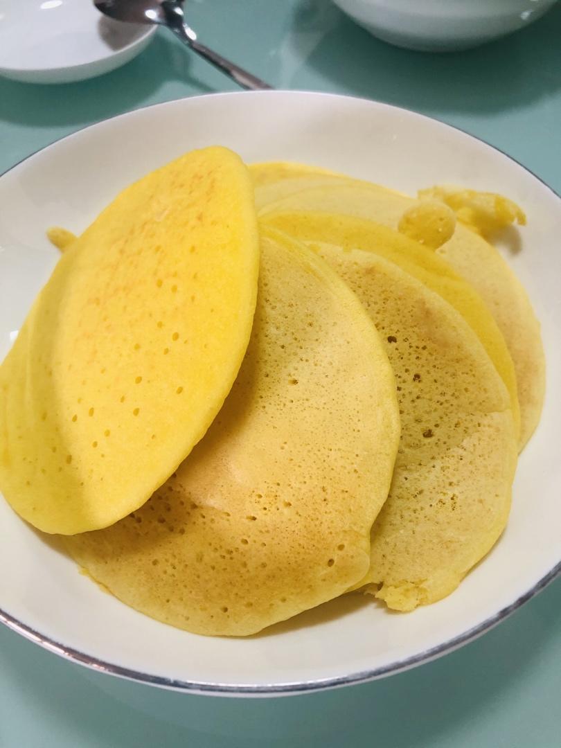 玉米面松饼，早起5分钟搞定，又软又健康