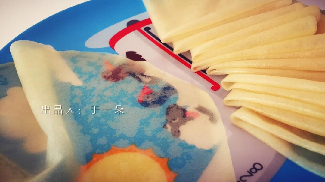 饺子皮做的蒸春饼