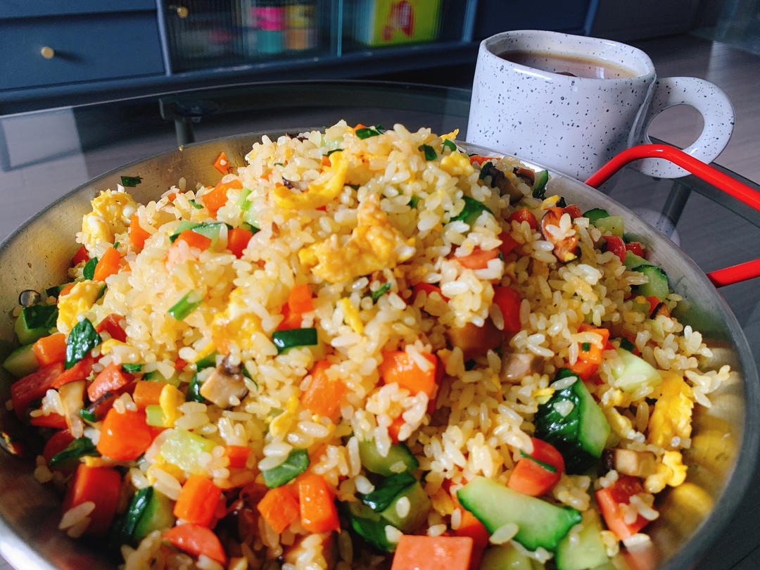 炒米饭蛋炒饭二十分钟快手家常