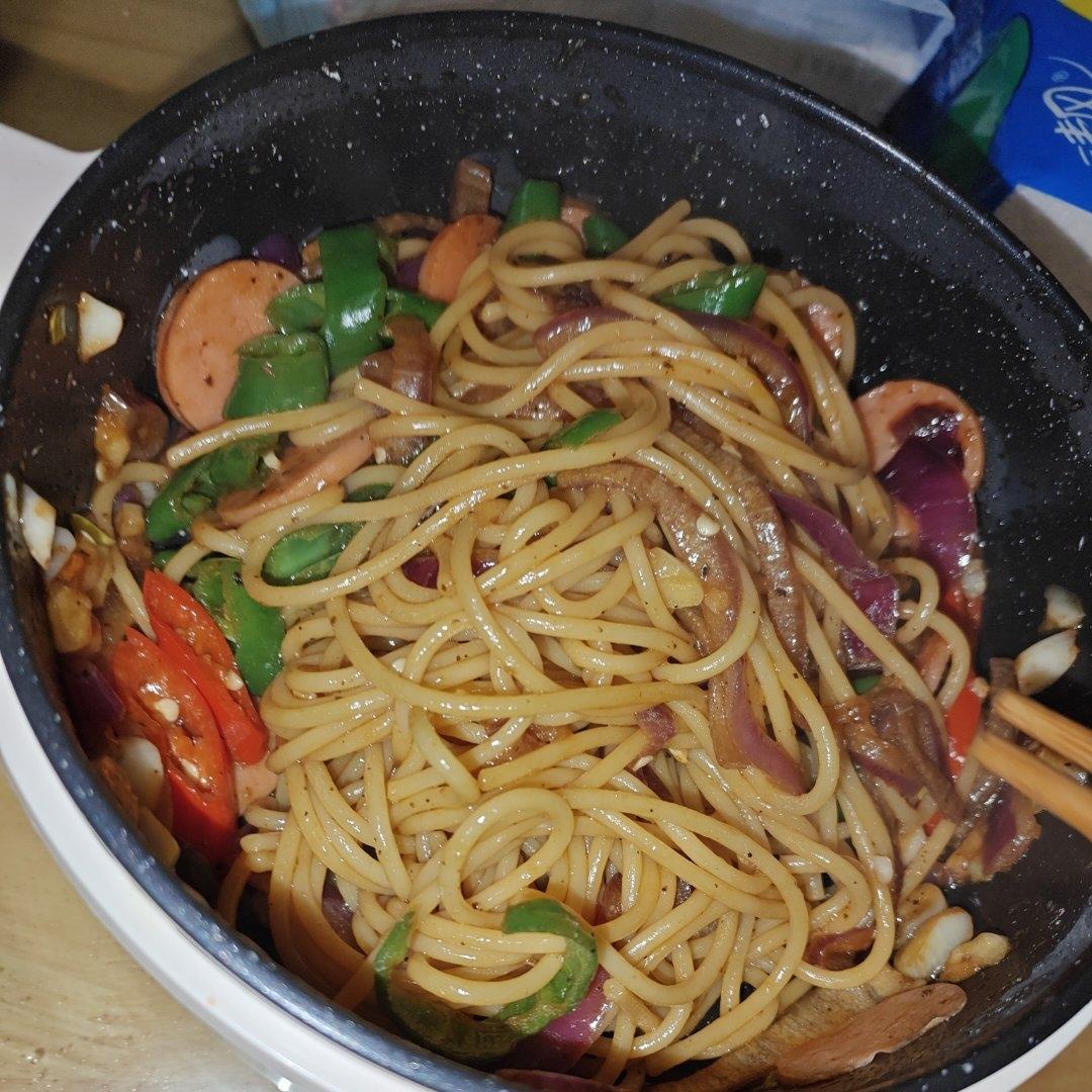 黑椒意大利面（鸡肉）🍝🍗