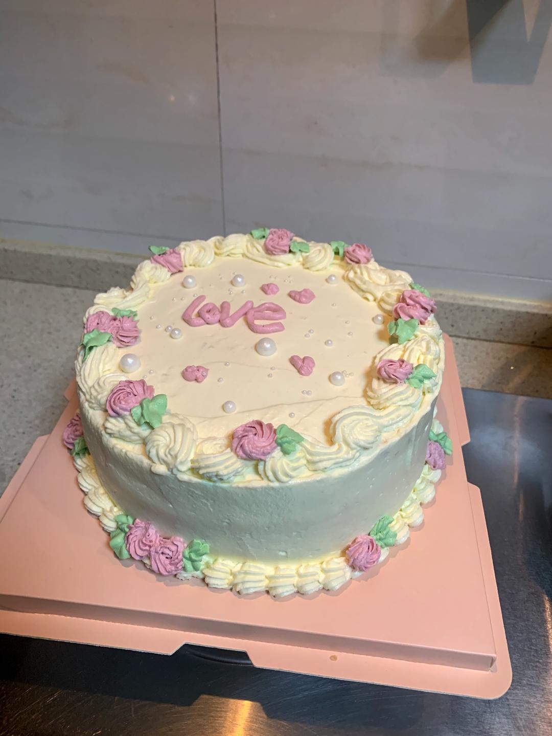 超级简单的味多美同款生日蛋糕（6寸），新手也能高度还原