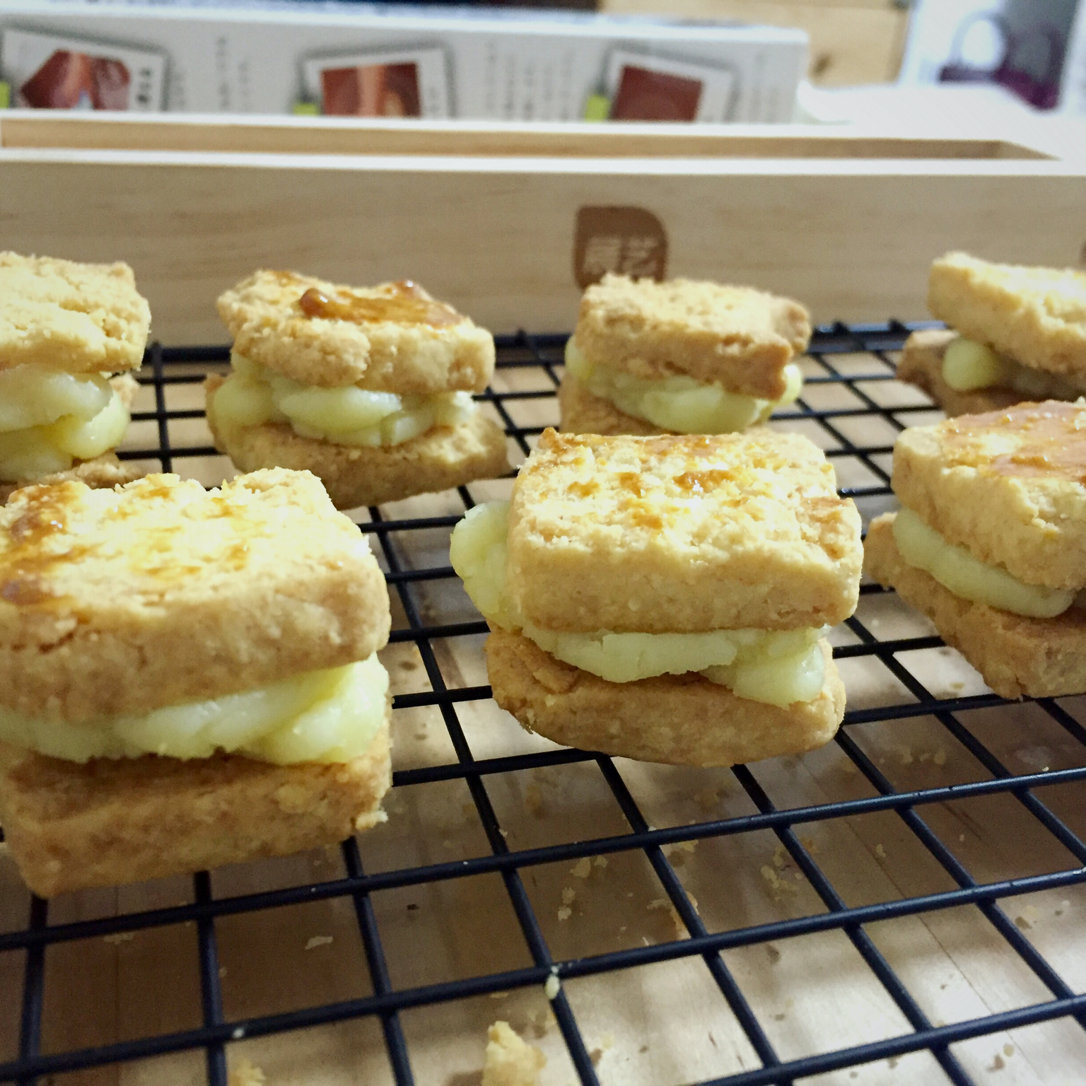 乳酪奶油夹心酥饼
