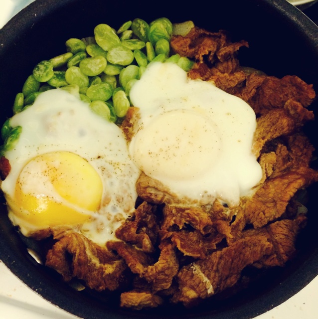 窝蛋牛肉饭（塔吉锅）