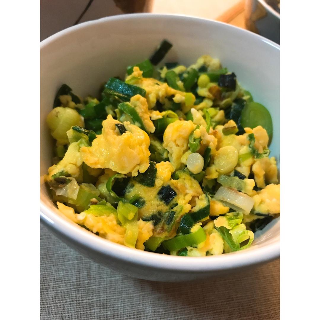 私房大葱炒鸡蛋