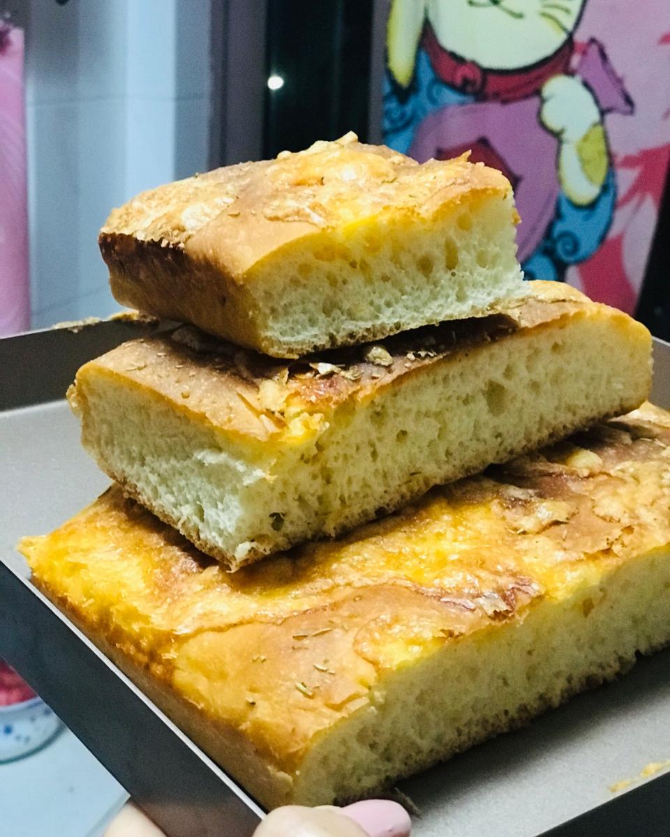 让味蕾满足的佛卡夏面包-口蘑版