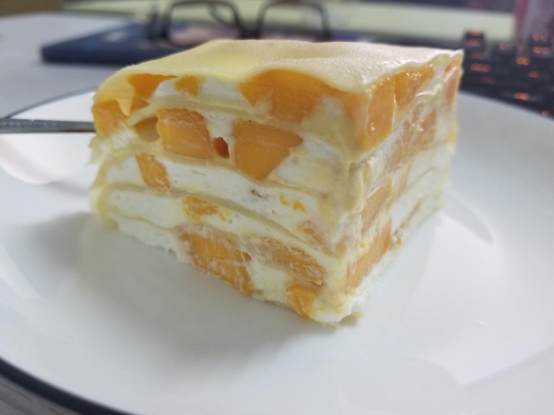 芒果千层蛋糕，100%成功告别煎皮无能