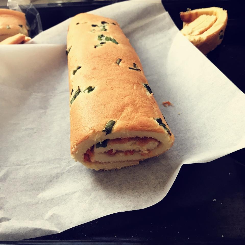 香葱肉松蛋糕卷