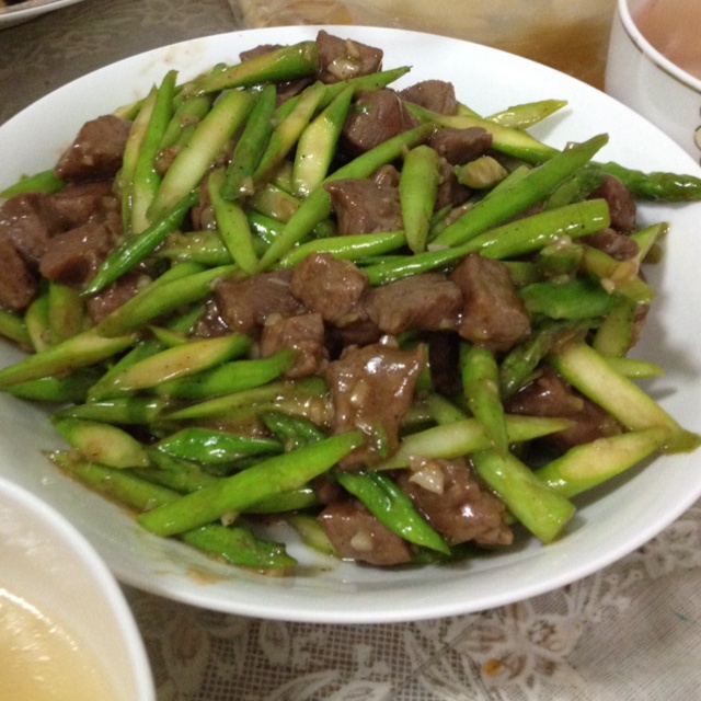 【曼食慢语】蚝油芦笋牛肉粒