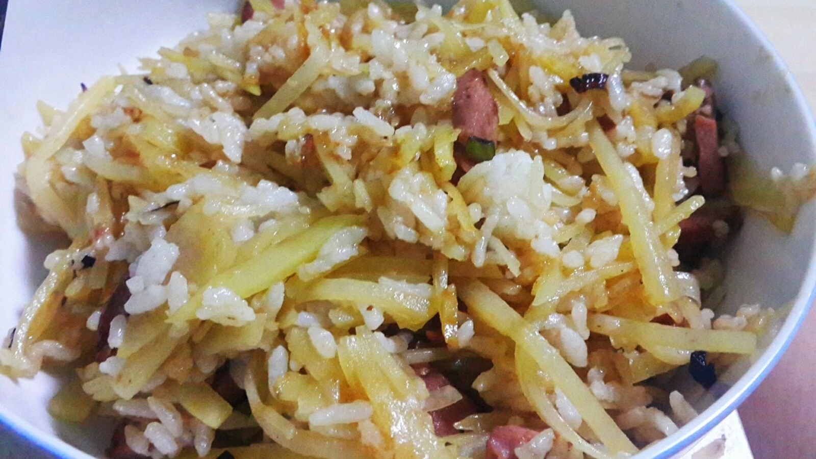 香辣土豆丝炒饭