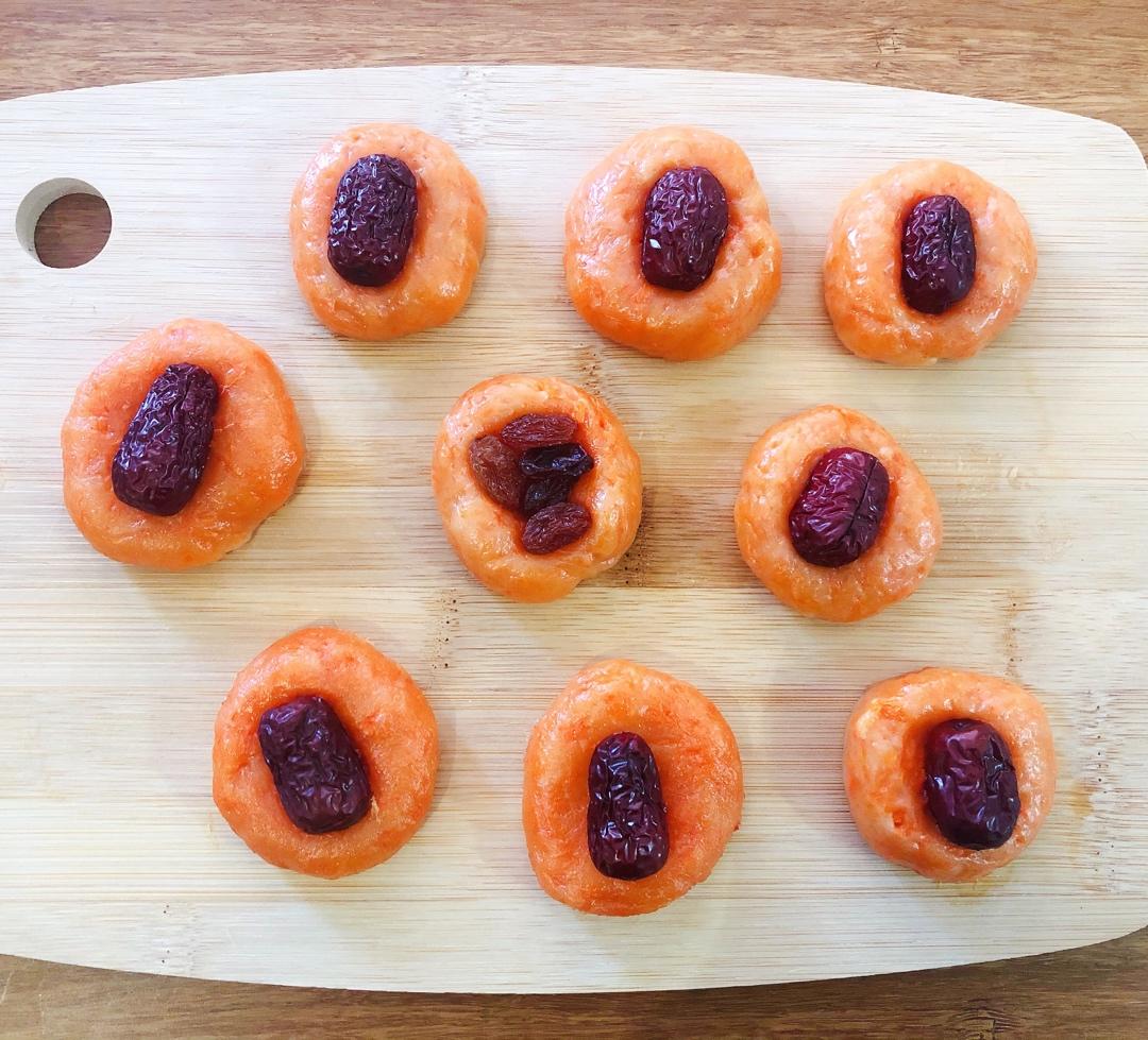 不加1滴水的胡萝卜红枣软糕