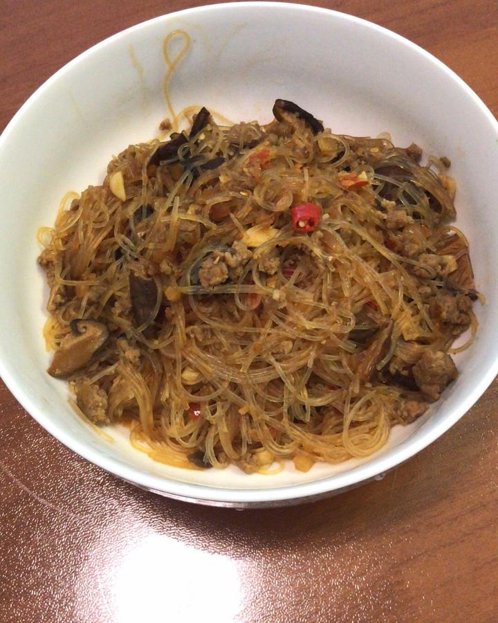 肉末炒粉丝