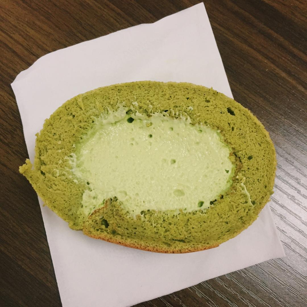 抹茶波点（条纹）蛋糕卷