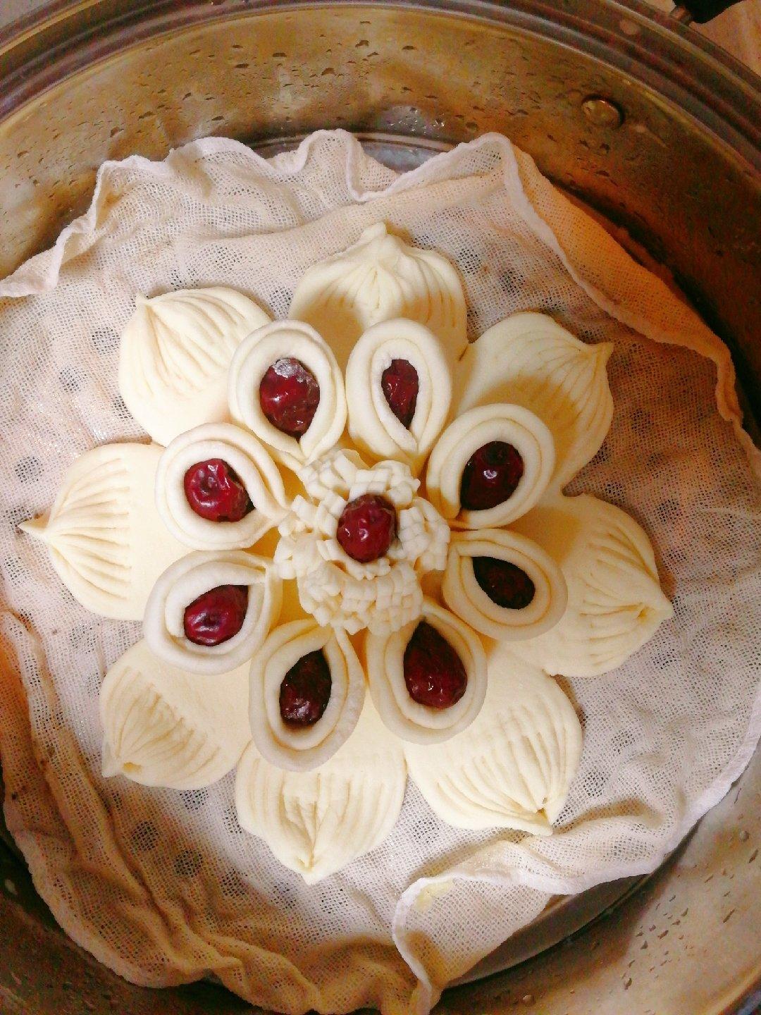 花样面食，红枣馒头【枣花馍】