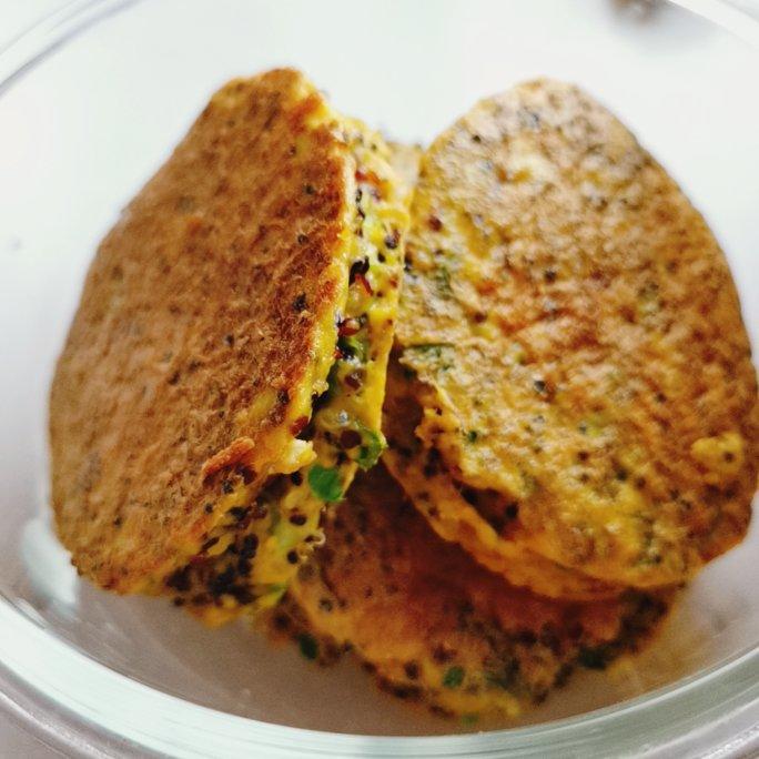 无油版——藜麦香葱鸡蛋饼