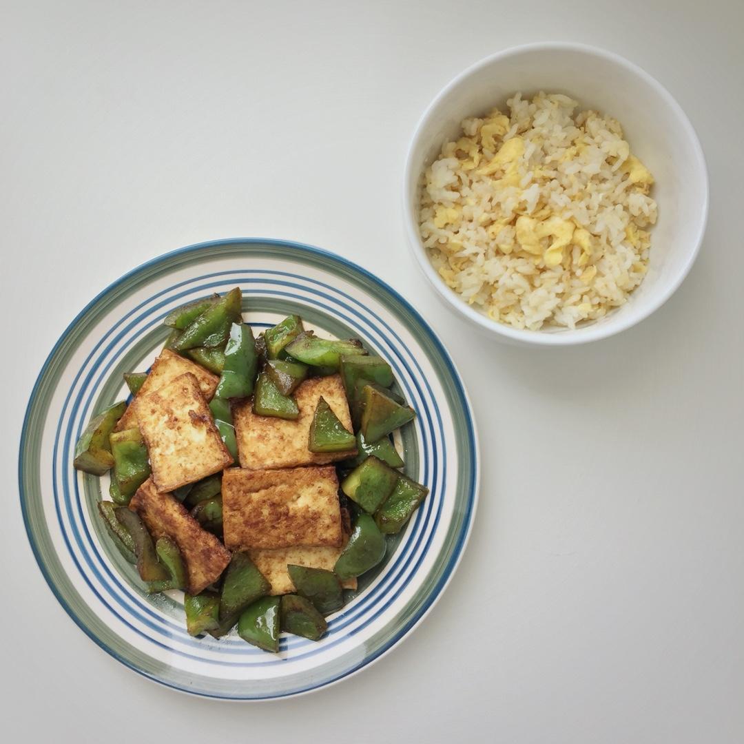 青椒豆腐