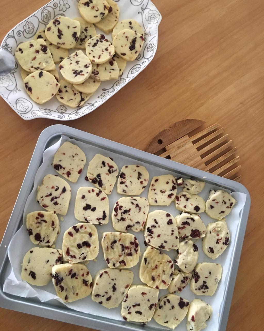 低糖少油版蔓越莓饼干