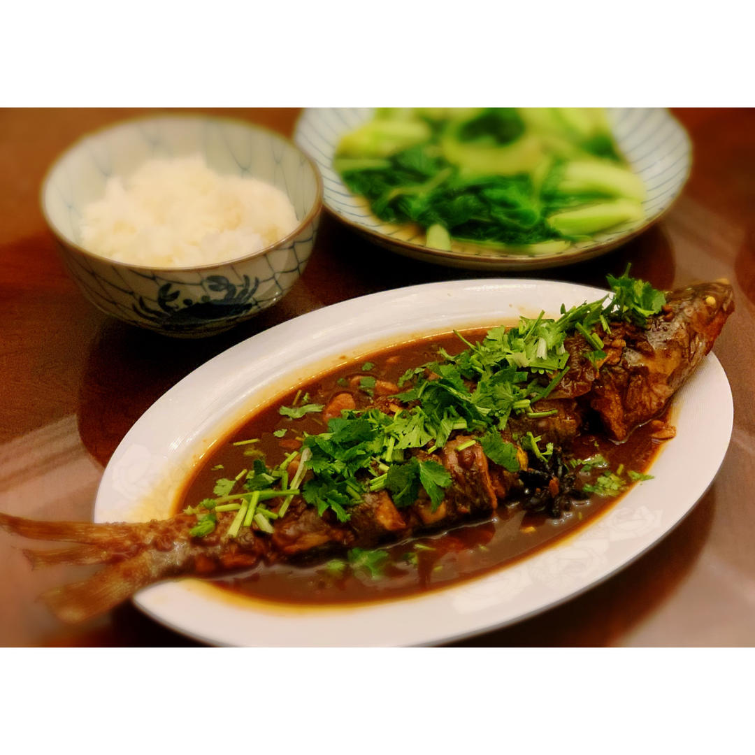 豆瓣酱烧梭鱼
