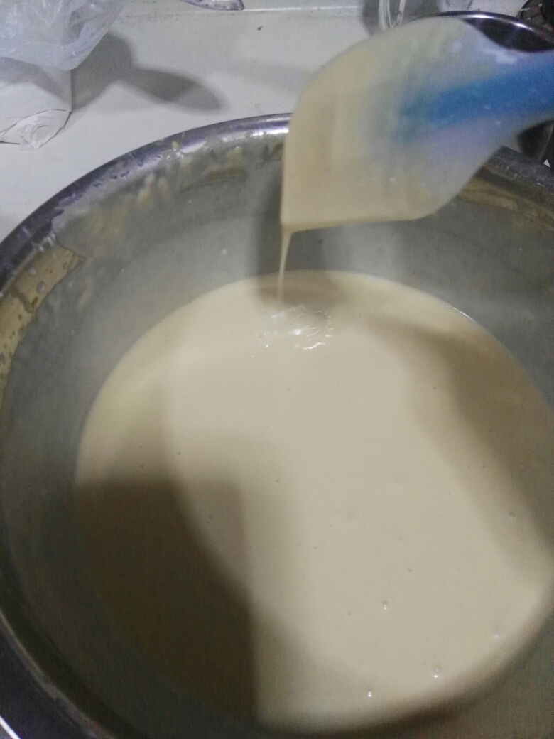 【蒸米糕系列】牛奶发糕（粘米粉糯米粉版）的做法 步骤4