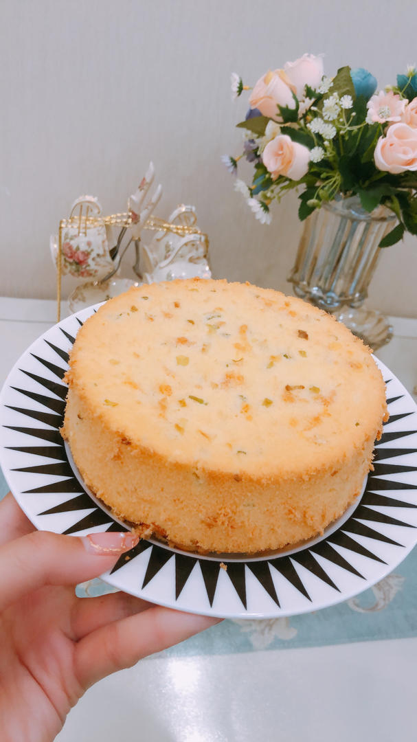 香葱肉松戚风蛋糕