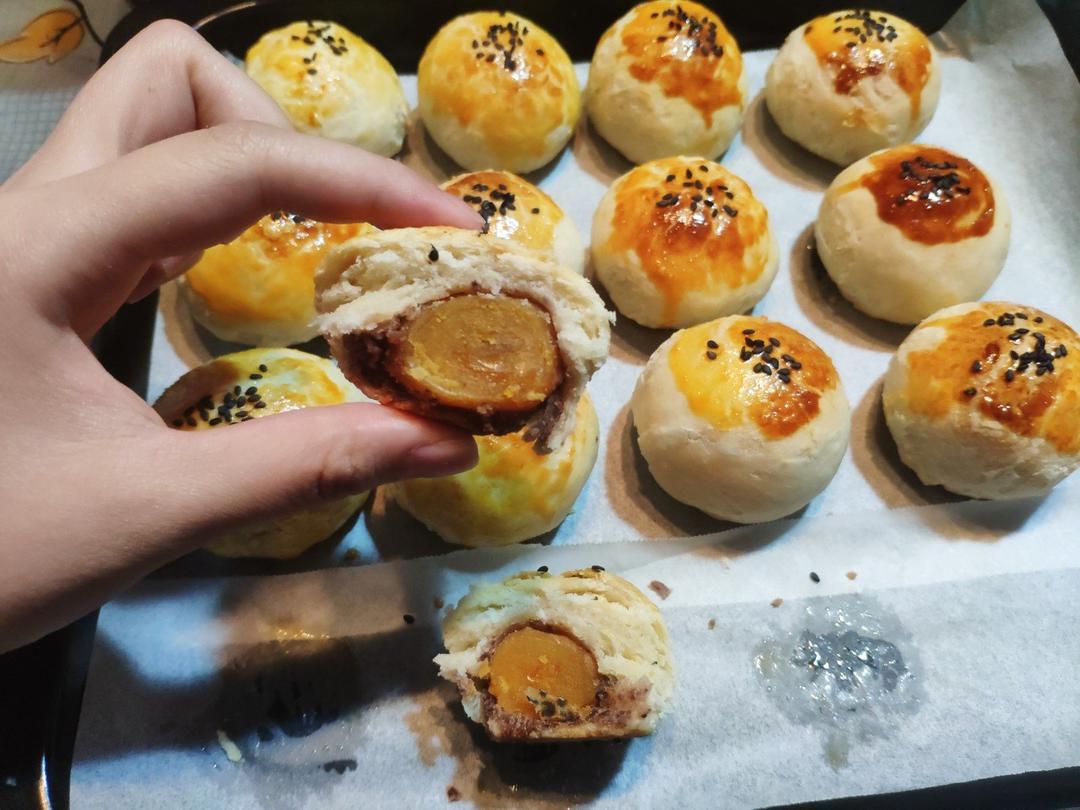 豆沙蛋黄酥（六个量黄油版）