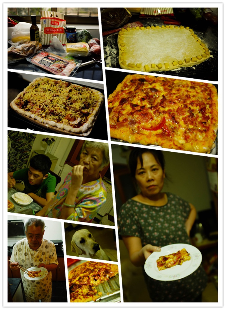 厚底鲜虾培根披萨