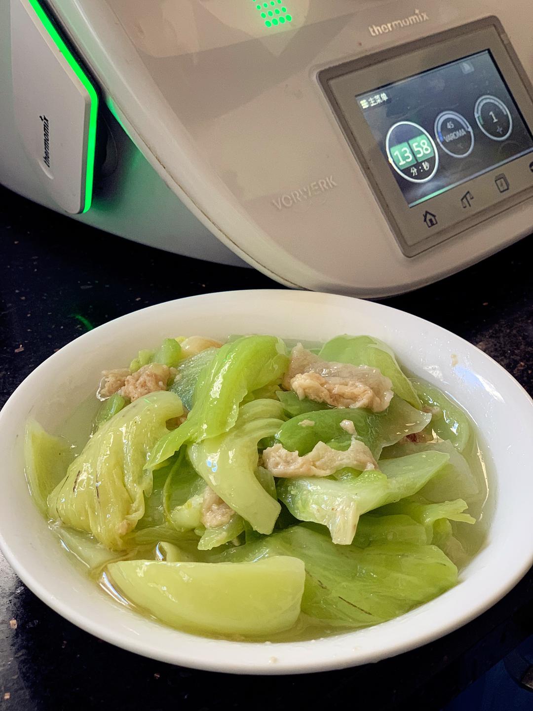 猪油渣炒芥菜的做法