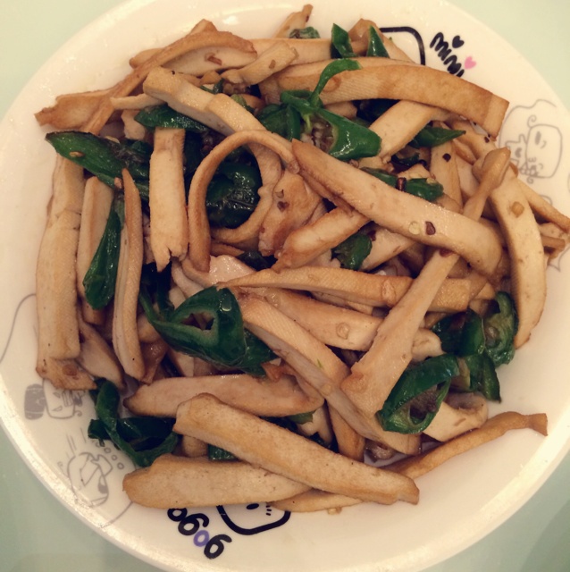 青椒炒豆腐干