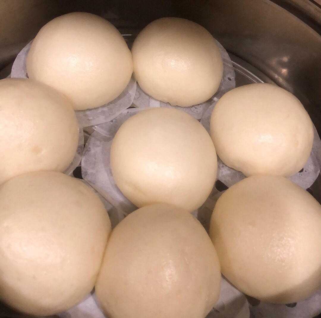 烫面馒头（一次发酵，个个水光肌）