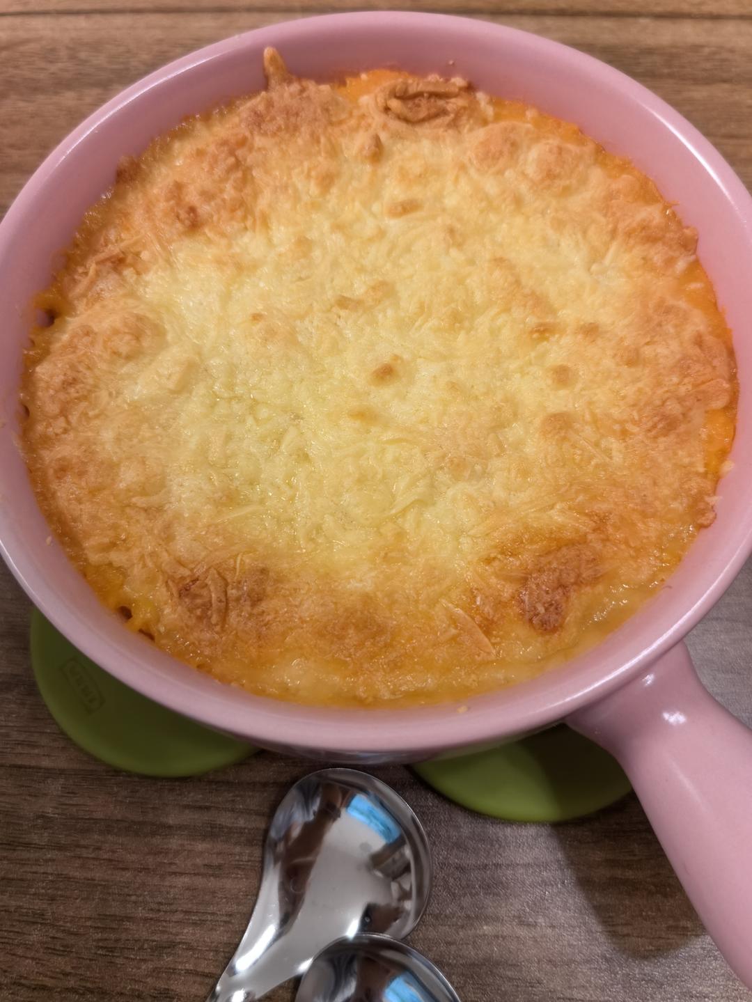 健康无油无糖版芝士焗红薯🍠