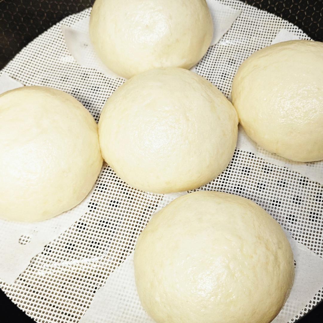 烫面馒头（一次发酵，个个水光肌）