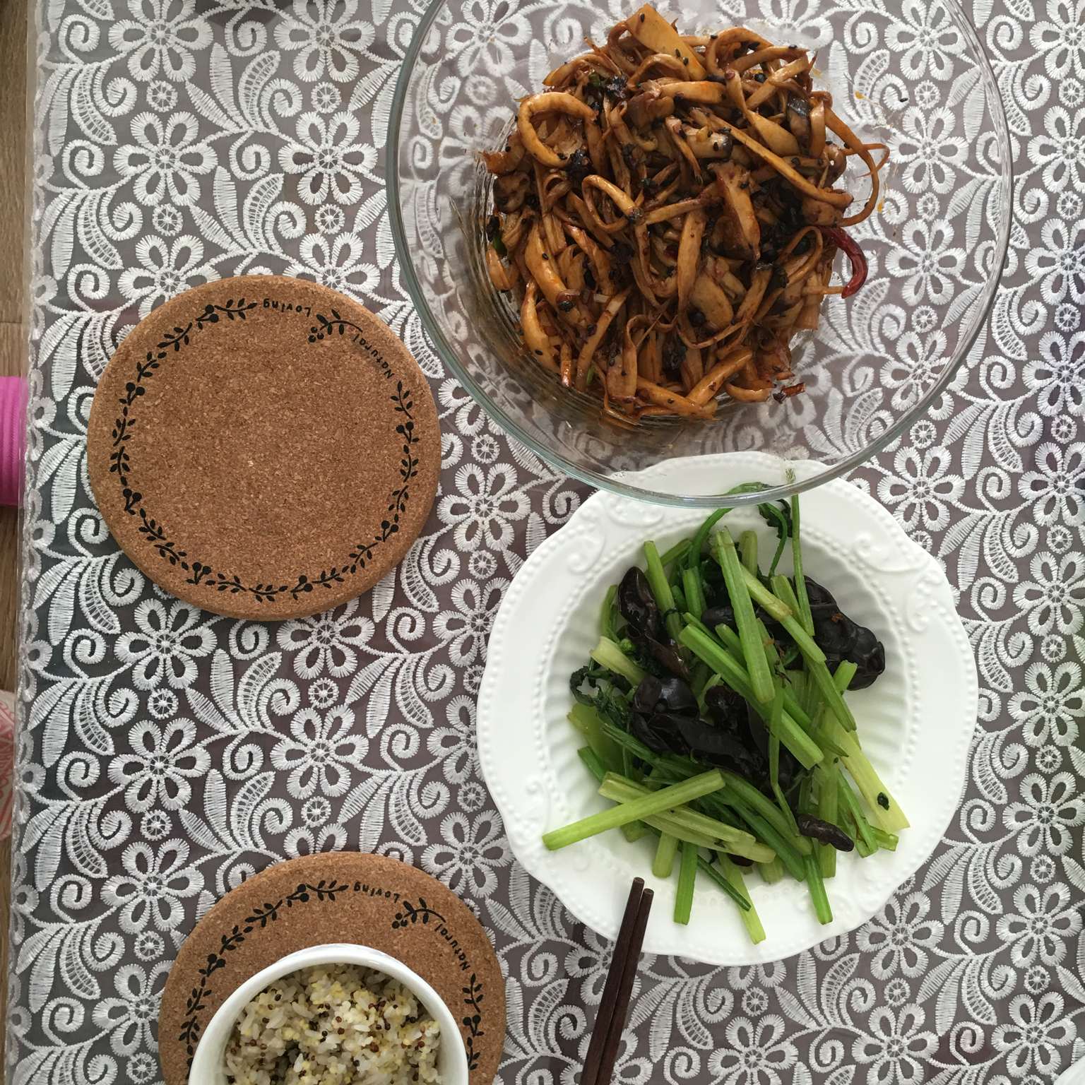 干煸手撕杏鲍菇