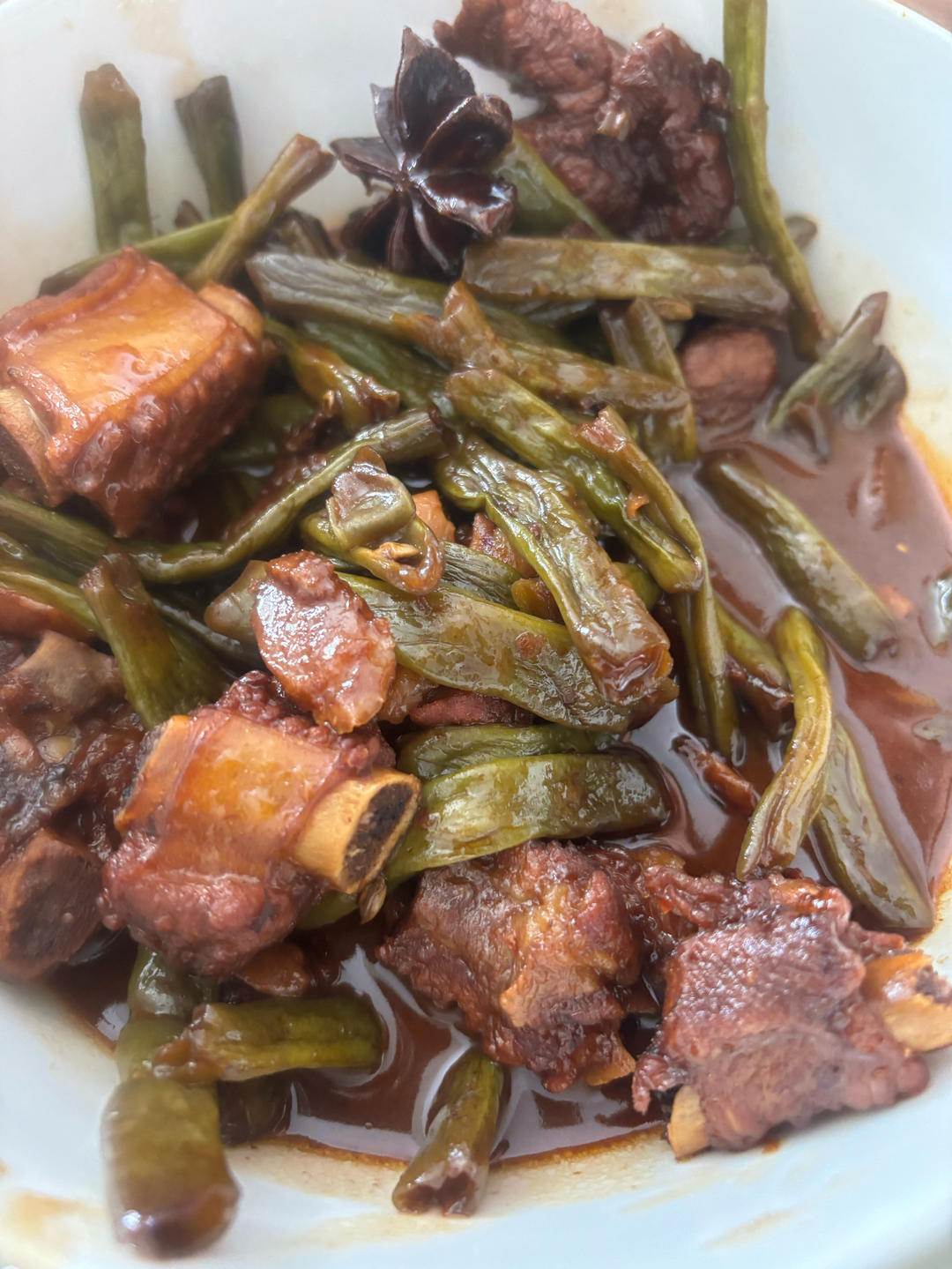 硬菜代表--排骨炖豆角土豆（豆角焖面胚子）