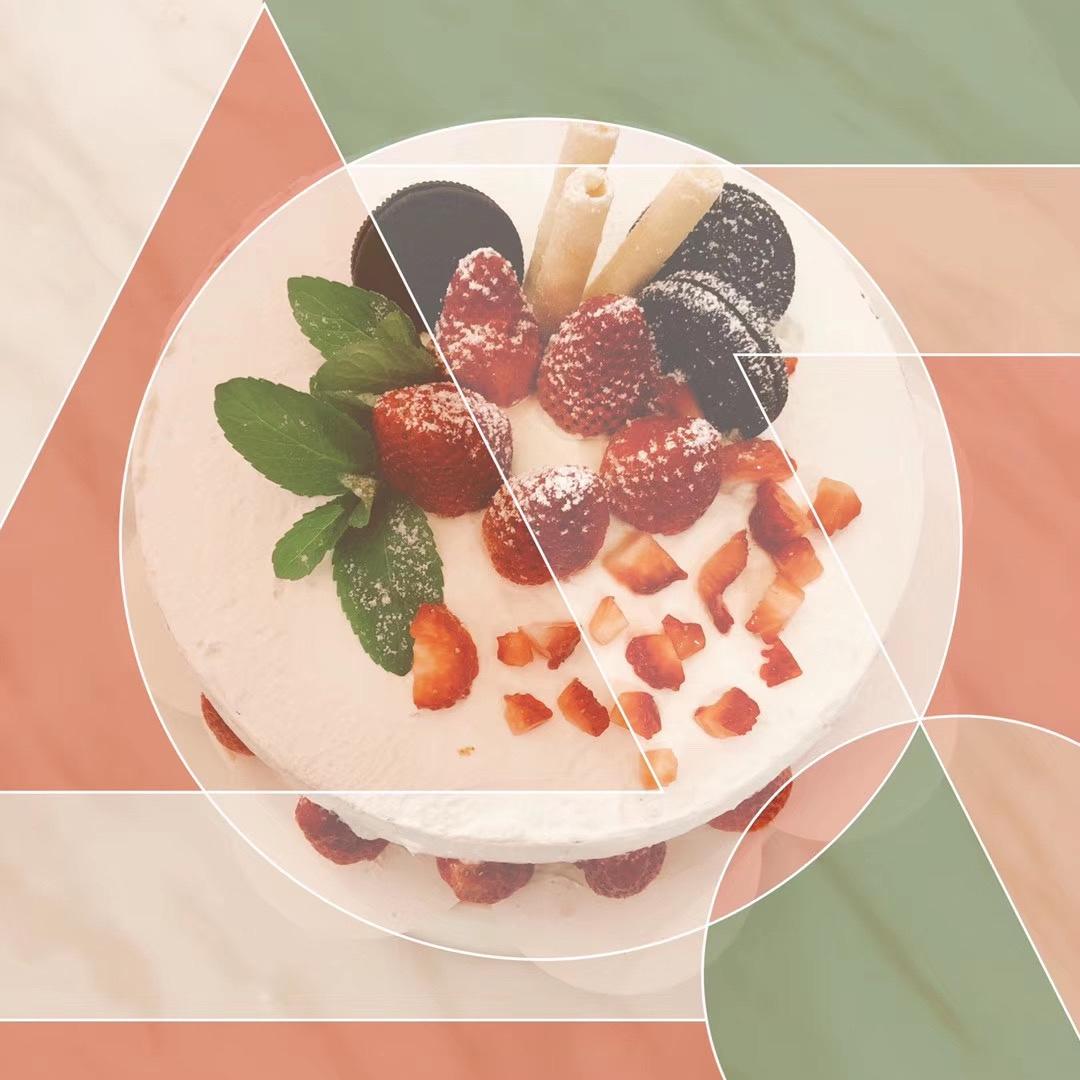 不会抹奶油也可以做的水果裸蛋糕～