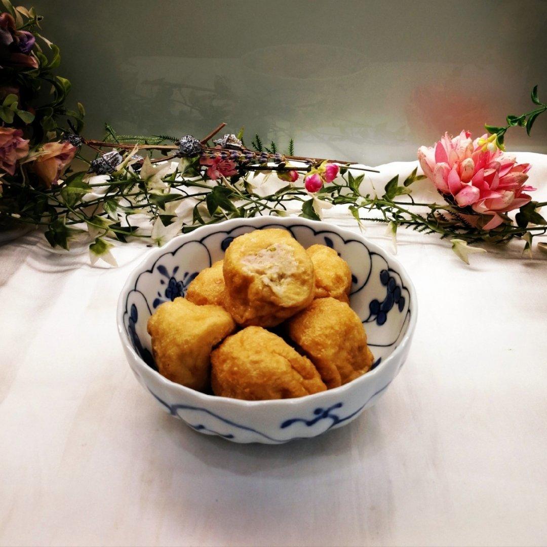 自己做的没有任何添加剂油豆腐塞肉