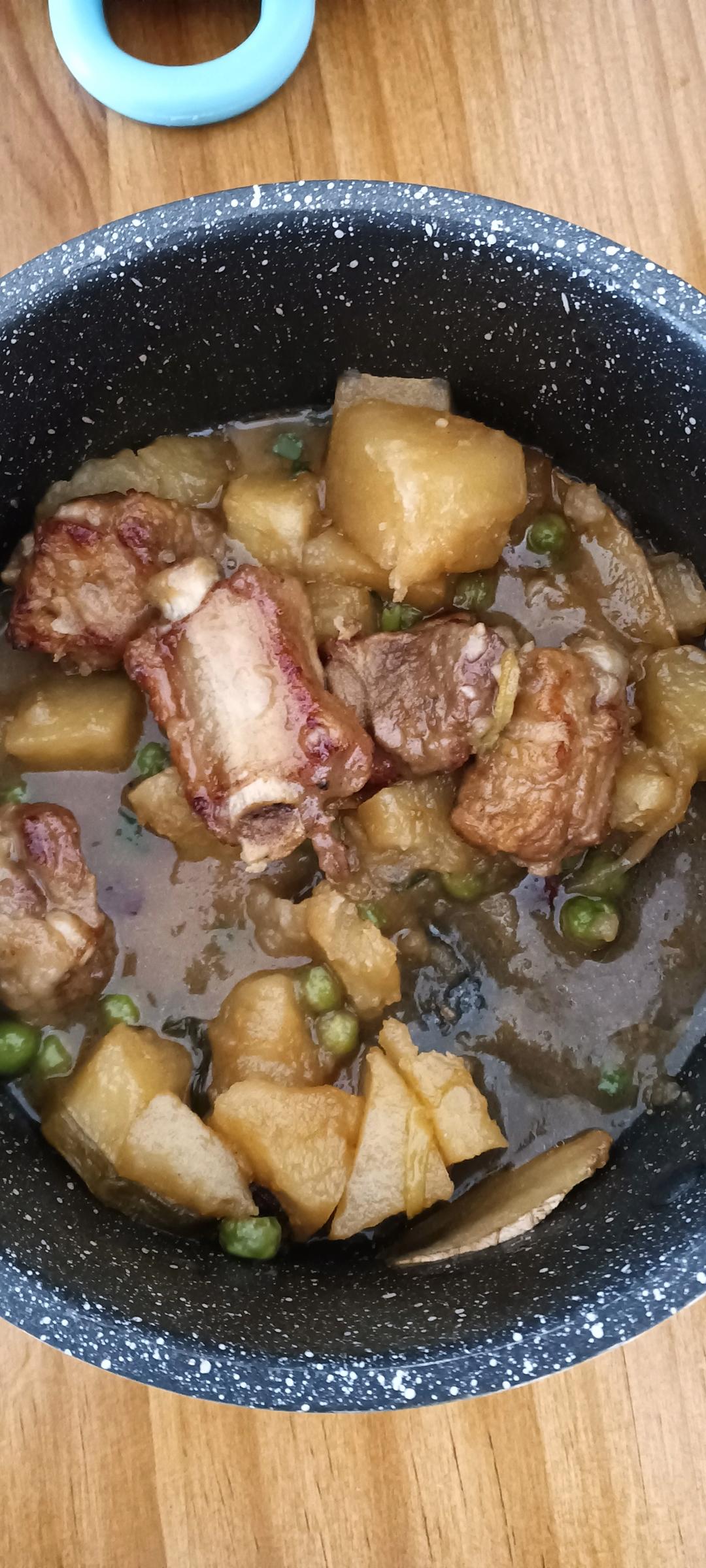 🔥巨好吃的红烧排骨炖土豆❗️懒人版轻松做拿手菜