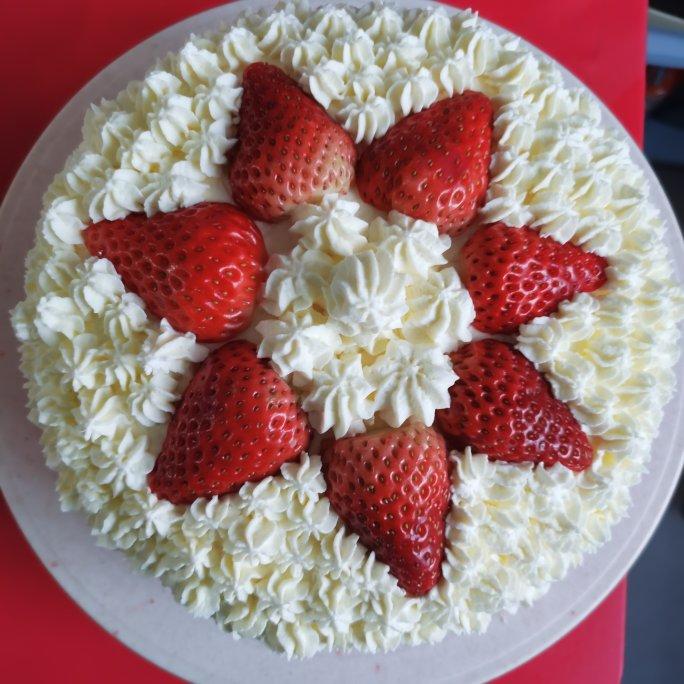 8寸圆形模具的古早蛋糕，完美方子！