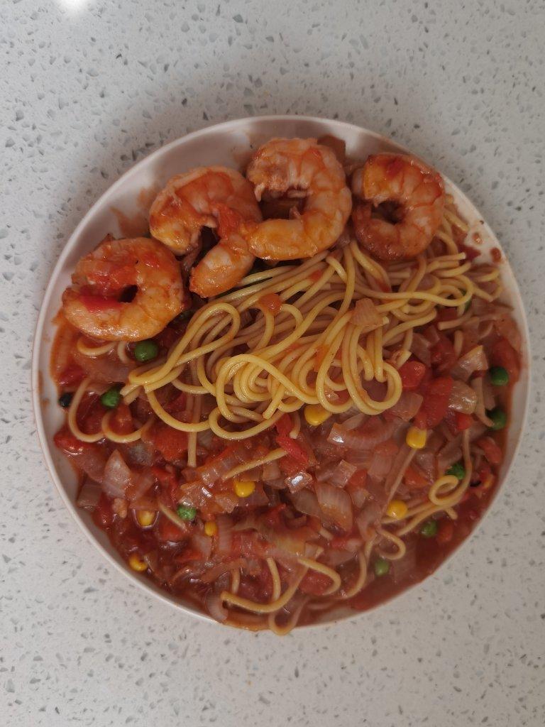 低卡好吃不胖的番茄虾仁意面‼️茄汁浓郁巨美味