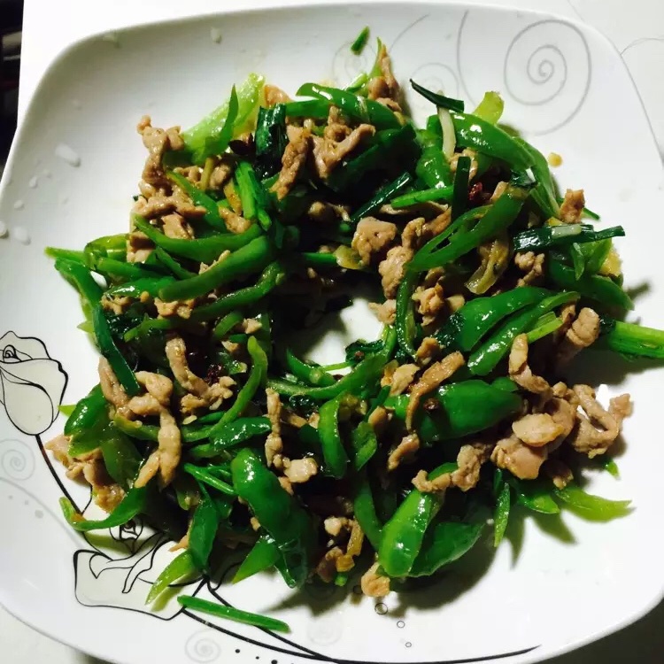 尖椒炒肉
