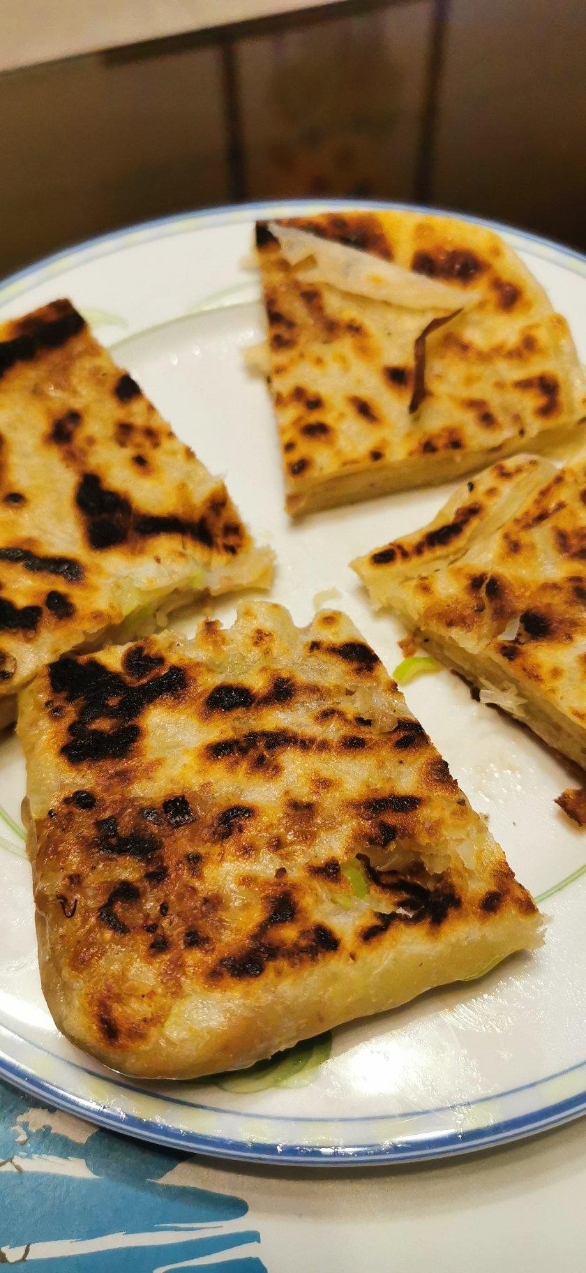 葱油饼-自己做薄脆酥香层层分明且一点儿都不油