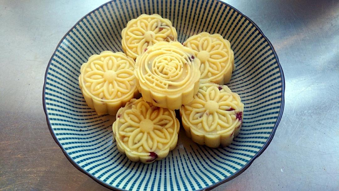 蔓越莓绿豆糕