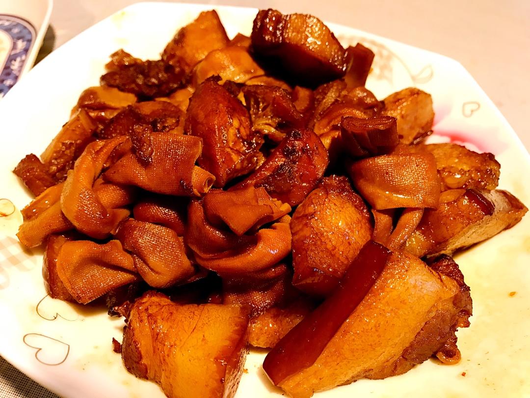 红烧肉百叶结