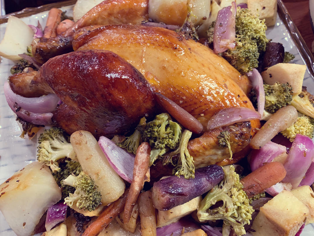 一款会爆汁的苹果蜜汁烤鸡🔥蒸烤箱版外脆里嫩❗