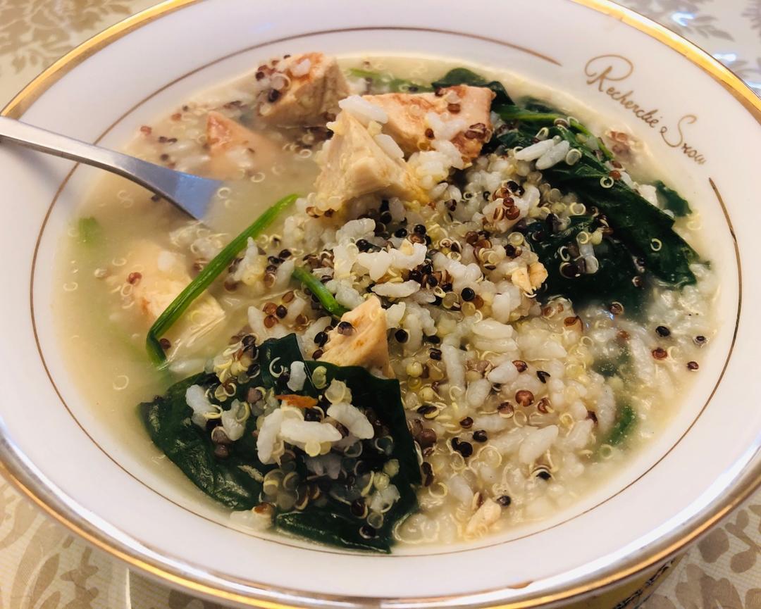藜麦蔬菜鸡肉粥