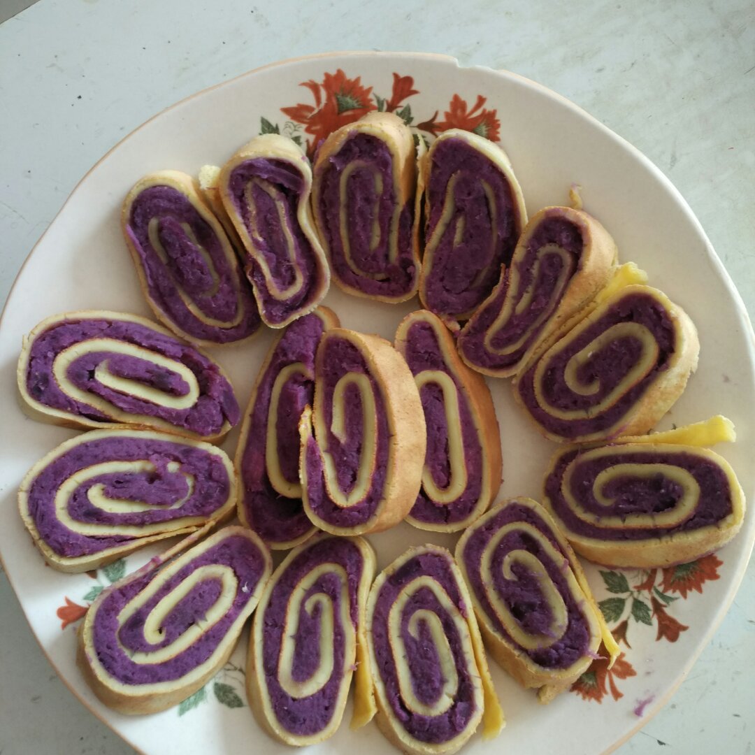 紫薯鸡蛋卷