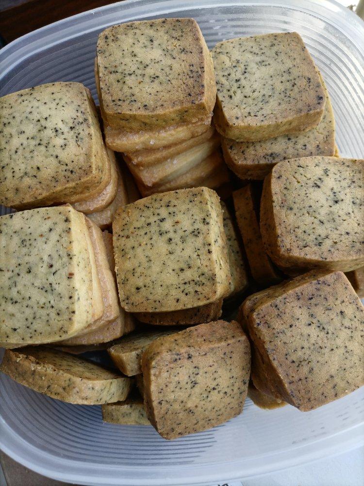 蓝罐风情伯爵红茶酥饼 Earl Grey Shortbread Cookies