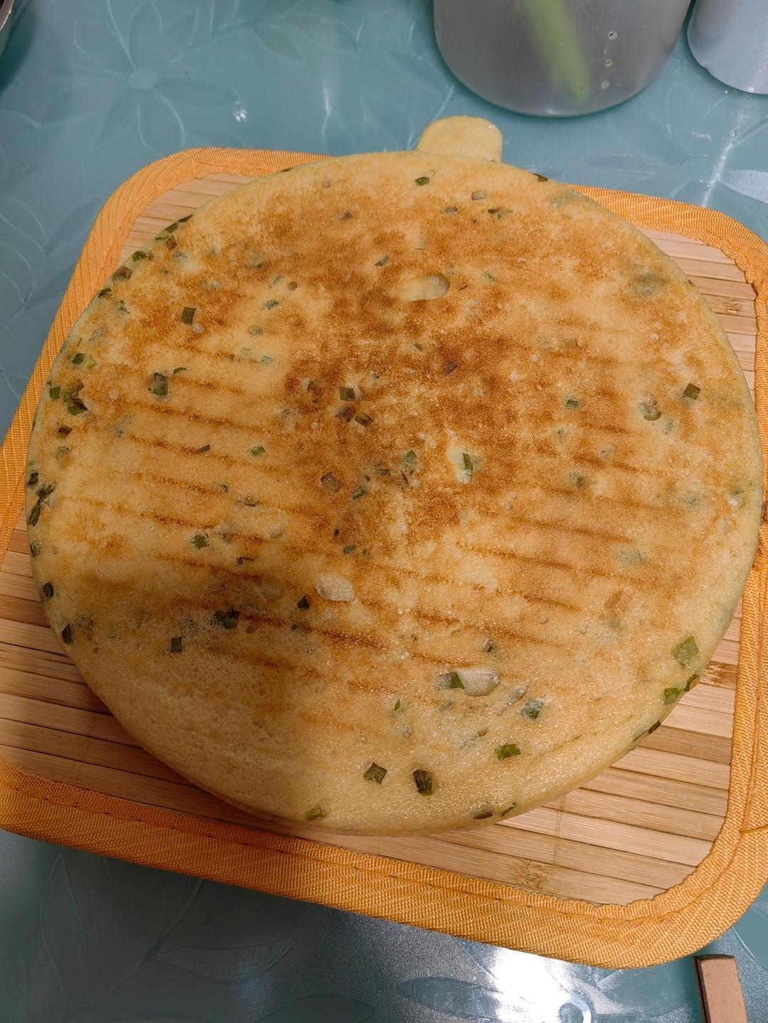 手不沾面做发面大饼