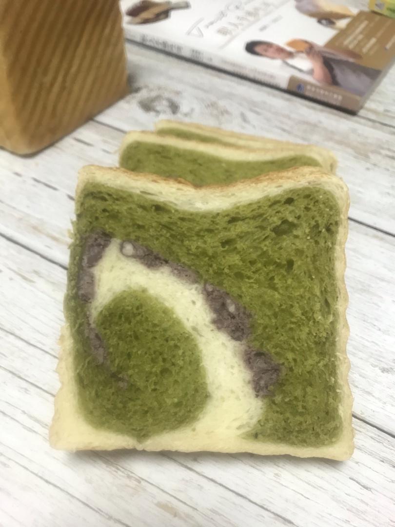 抹茶蜜豆吐司
