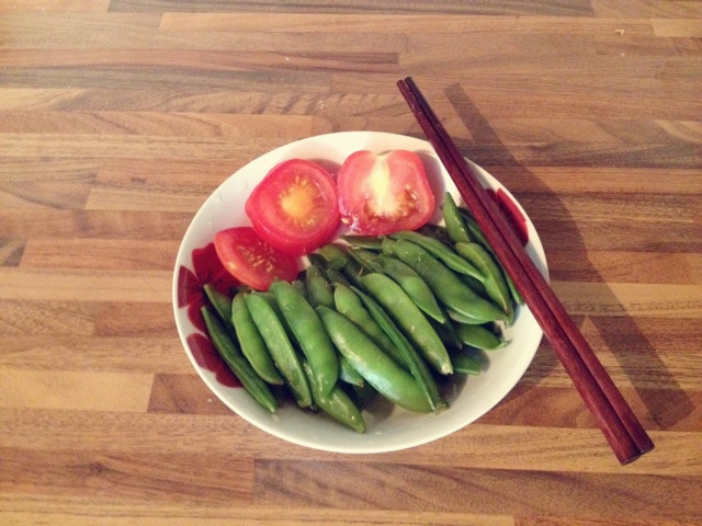 盐水煮豌豆荚