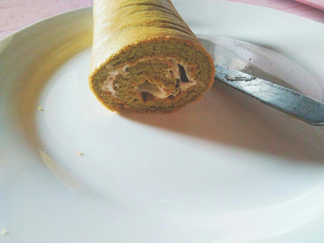 抹茶蜜豆蛋糕卷