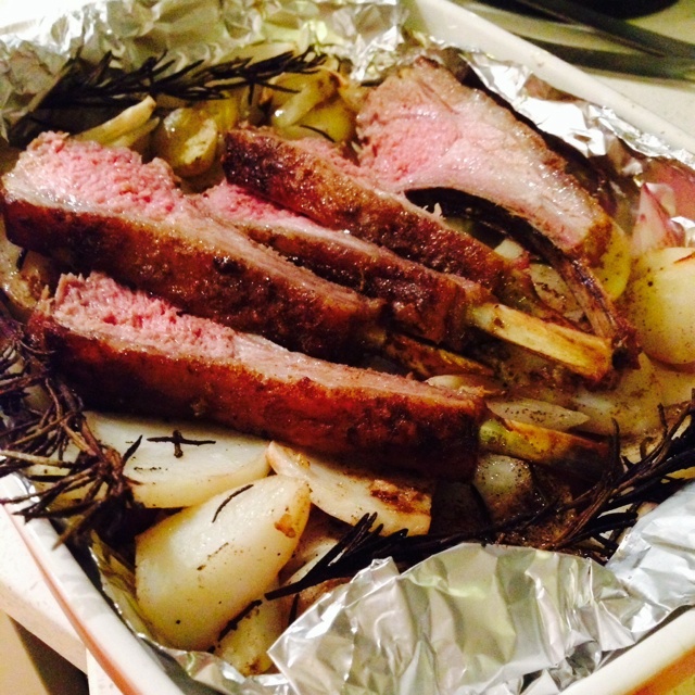 迷迭香烤小羊排